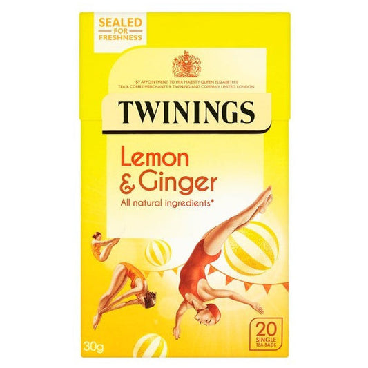 Twinings Zitrone &amp; Ingwer 20er Pack (4 x 30g)