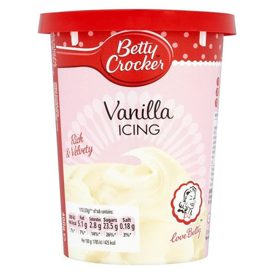 Betty Crocker Glasur Vanille (6 x 400g)