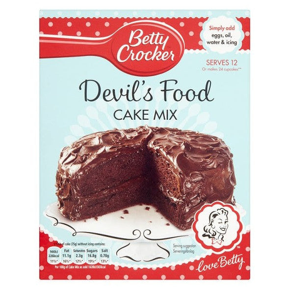 Betty Crocker Kuchenmischung Devil's Food (6 x 425g)