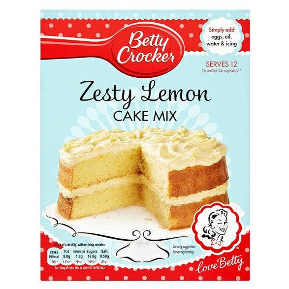 Betty Crocker Kuchenmischung Zesty Lemon (6 x 425g)