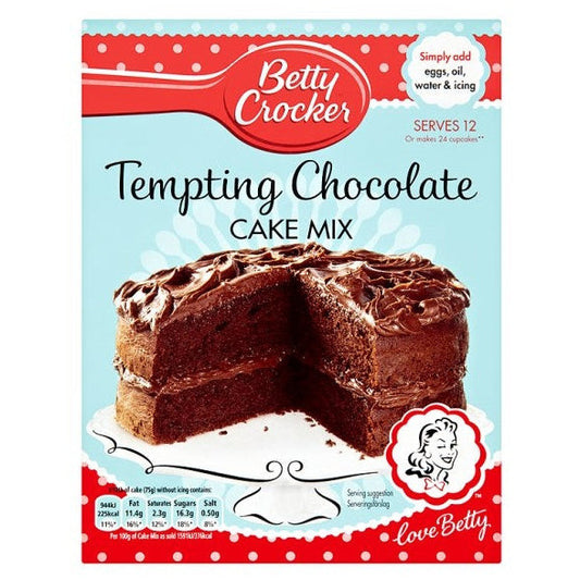 Betty Crocker Kuchenmischung Verführerische Schokolade (6 x 425 g)