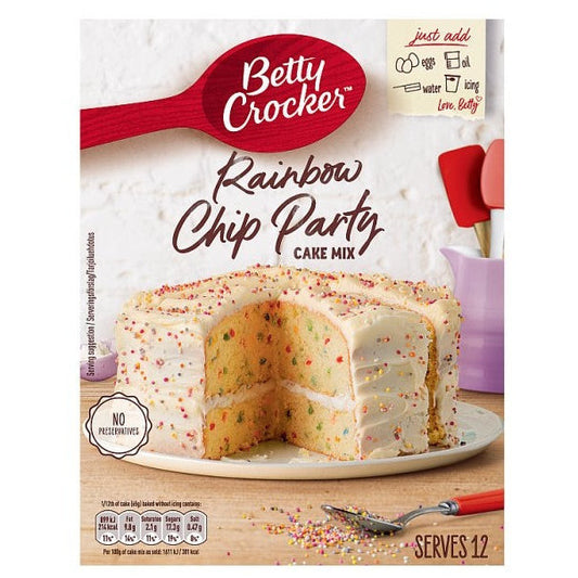 Betty Crocker Kuchenmischung Rainbow Chip Party (6 x 425 g)