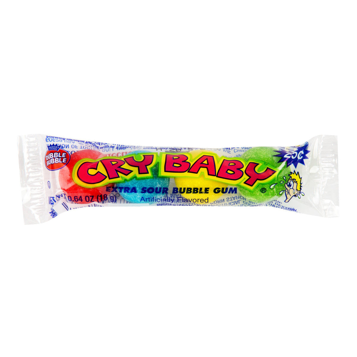 Cry Baby Bubble Gum Extra Sour (36 x 18g)