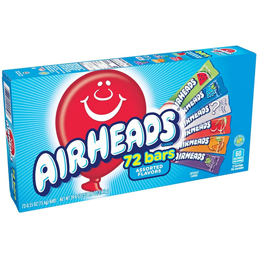 Airheads Riegel, sortiert, 72er-Pack (15 x 1,15 kg)