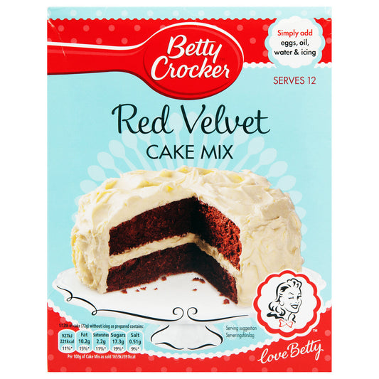 Betty Crocker Kuchenmischung Red Velvet (6 x 425g)