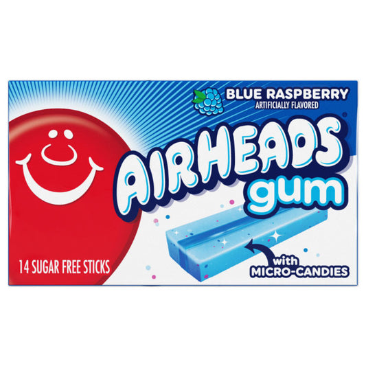 Airheads Gum Blue Raspberry (12 x 34g)