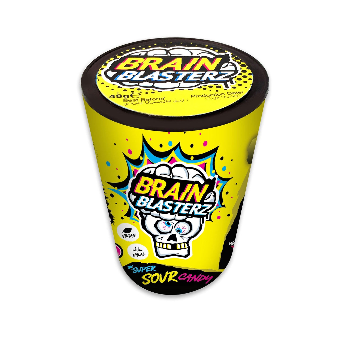 Brain Blasterz Super Sour Candy Tube (10 x 38 g)