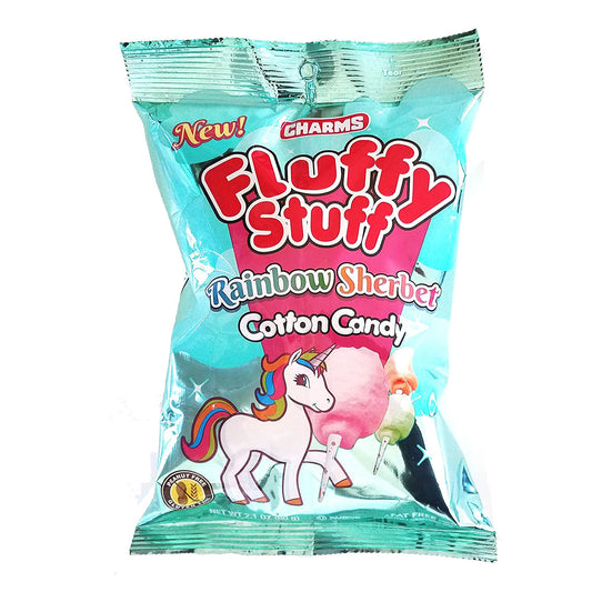 Charms Fluffy Stuff Cotton Candy Rainbow Sherbet (24 x 60 g)