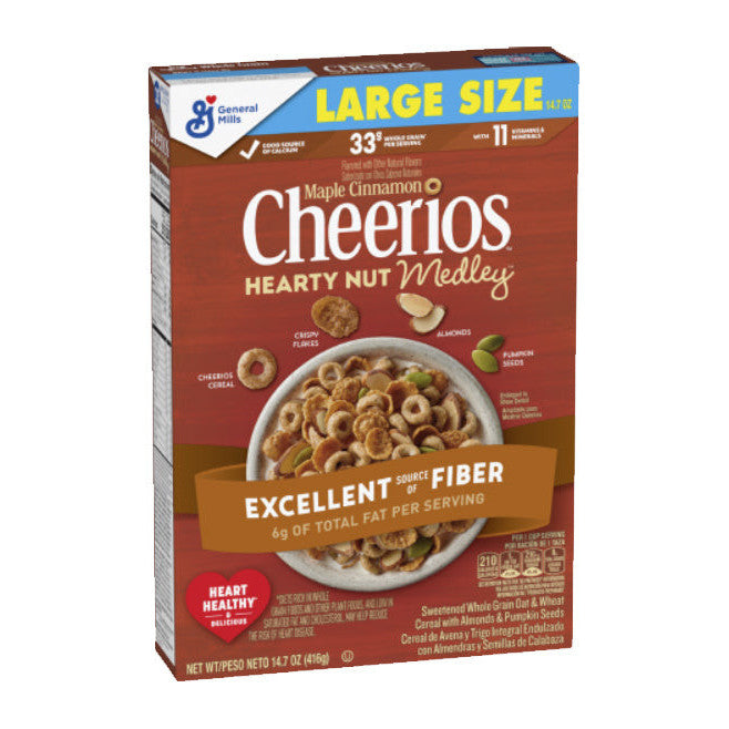 Cheerios Hearty Nut Medley Ahorn-Zimt (12 x 416 g)