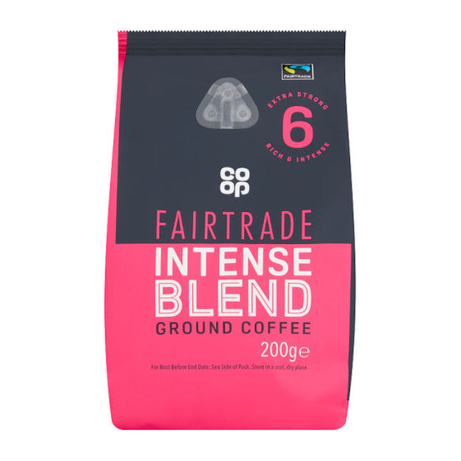 Co-op Fairtrade gemahlener Kaffee, intensive Mischung (6 x 200 g)