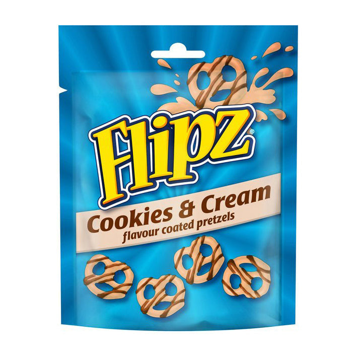 Flipz Pretzels Cookies &amp; Cream (6 x 90g)