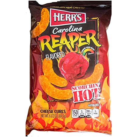 Herr's Baked Cheese Curls Carolina Reaper (12 x 184g)