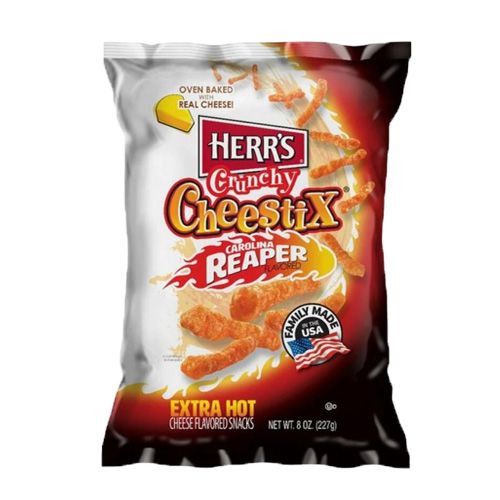 Herr's Crunchy Cheestix Carolina Reaper (8 x 227g)