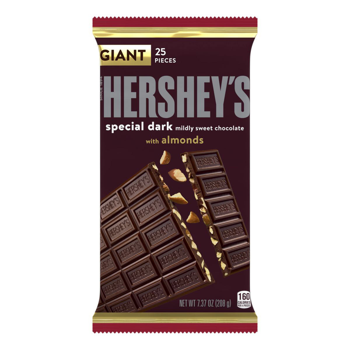 Hershey's Special Dark mit Mandeln Giant (12 x 209 g)