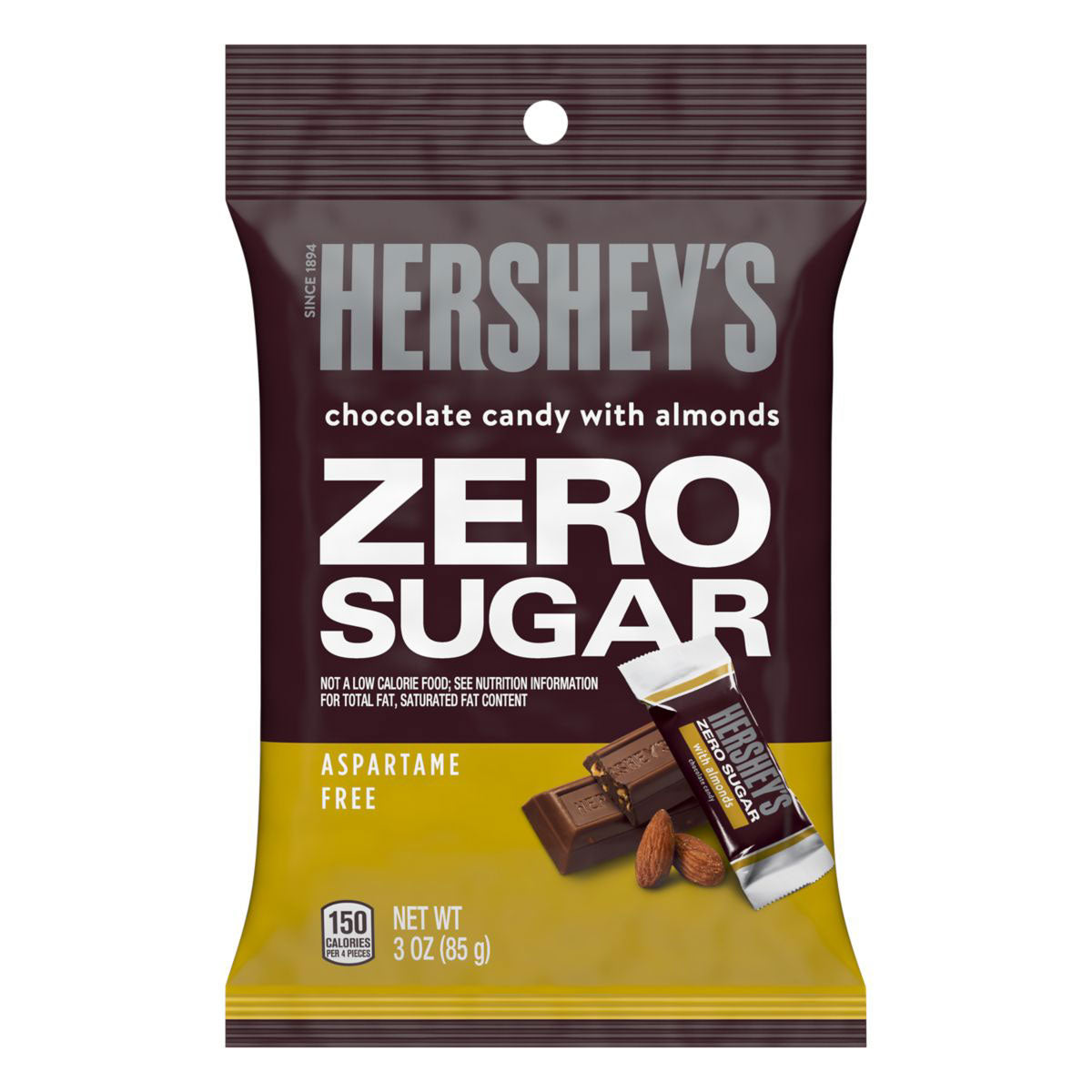 Hershey's Schokolade mit Mandeln ohne Zucker (12 x 85 g)