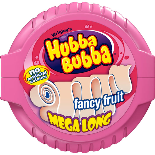 Hubba Bubba Bubble Tape Mega Long Fancy Fruit (12 x 56 g)