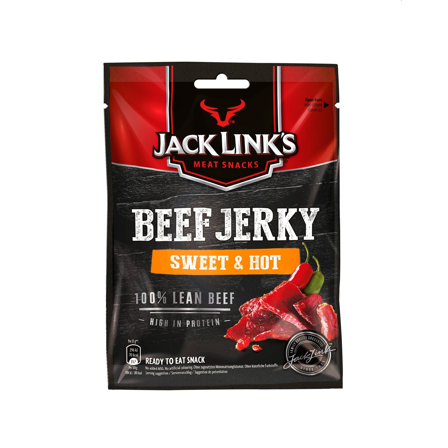 Jack Link's Beef Jerky Sweet &amp; Hot (12 x 25g)