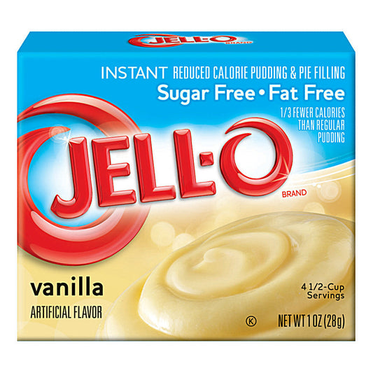 Jell-O Instant-Pudding- und Kuchenfüllung, ohne Zucker und Fett, Vanille (24 x 28 g)