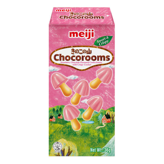 Meiji Chocorooms Erdbeere (10 x 36g)