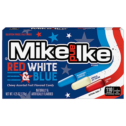 Mike und Ike Rot, Weiß und Blau (12 x 120 g)