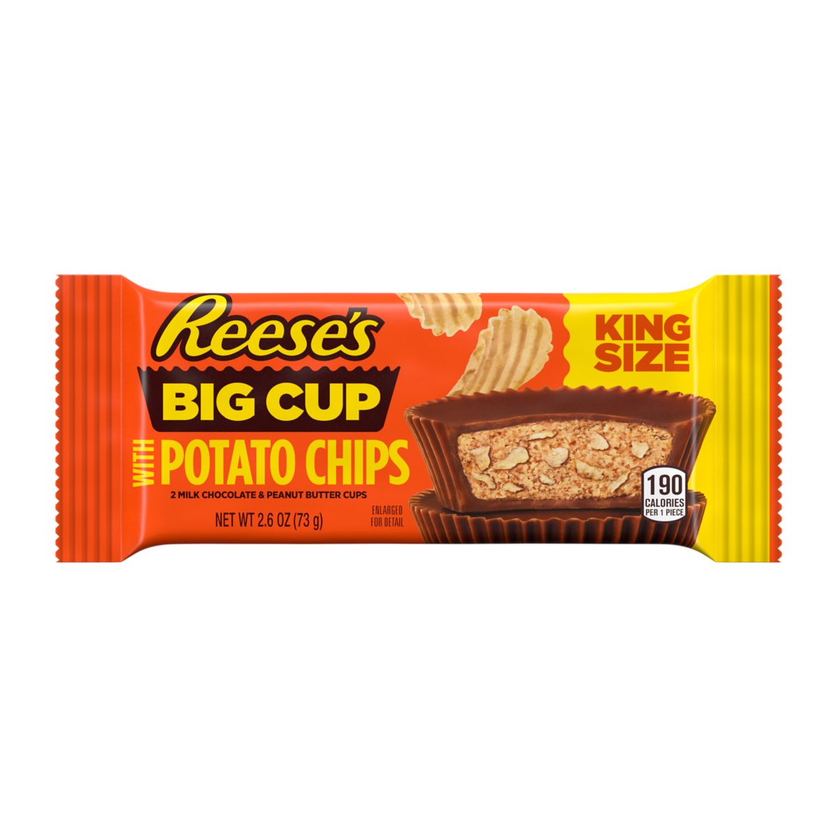 Reese's Peanut Butter Big Cup Kartoffelchips King Size (16 x 73 g)