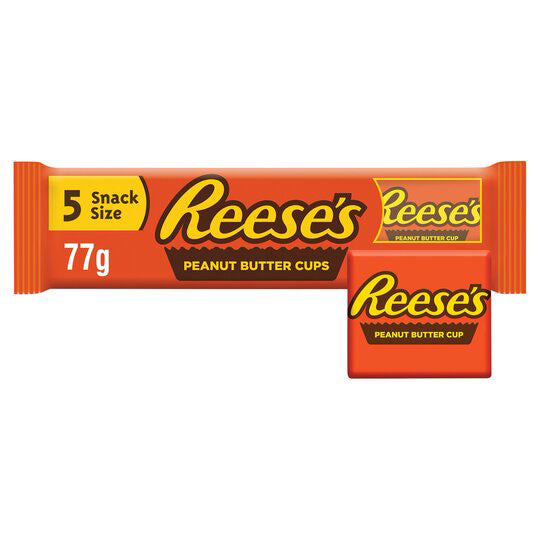 Reese's Erdnussbutterbecher, Snackgröße, 5er-Pack (18 x 77 g)