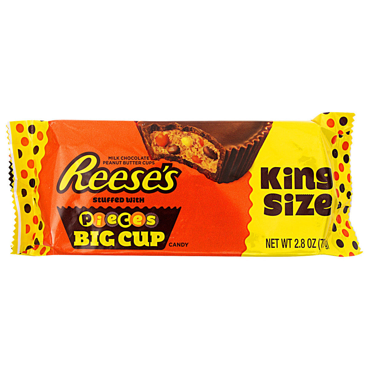 Reese's Erdnussbutterbecher mit Reese's Stücken, King Size (16 x 79 g)