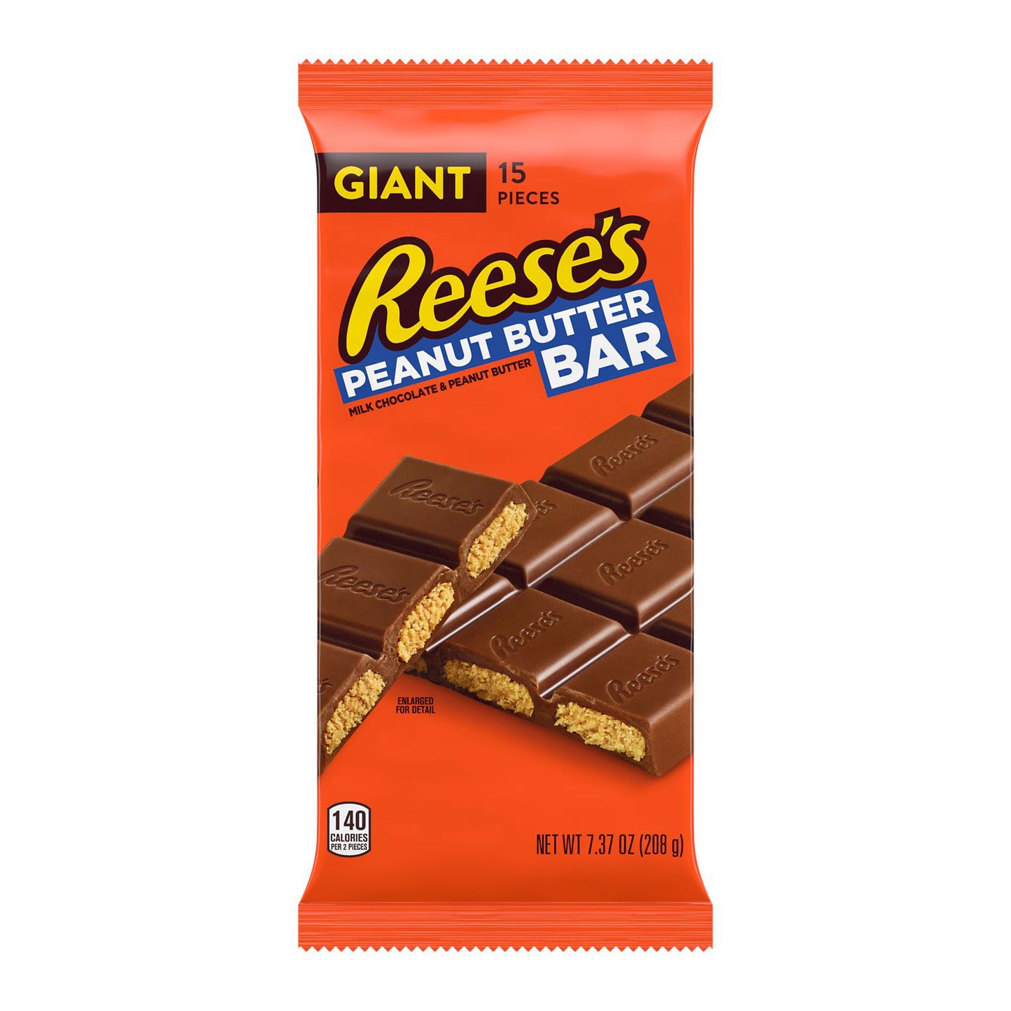 Reese's Bar Milk Chocolate Peanut Butter Giant (12 x 209 g)