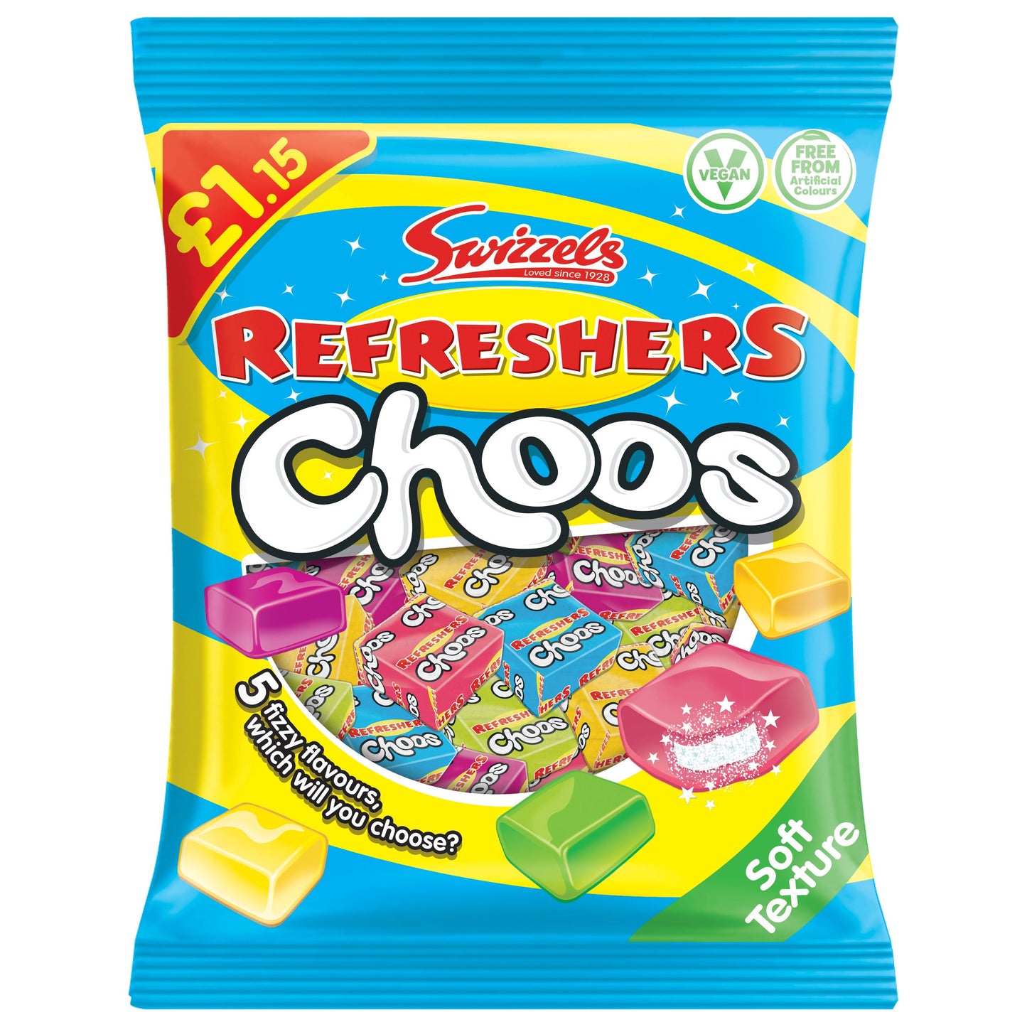 Swizzels Refreshers Choos PMP 1,15 £ (12 x 115 g)