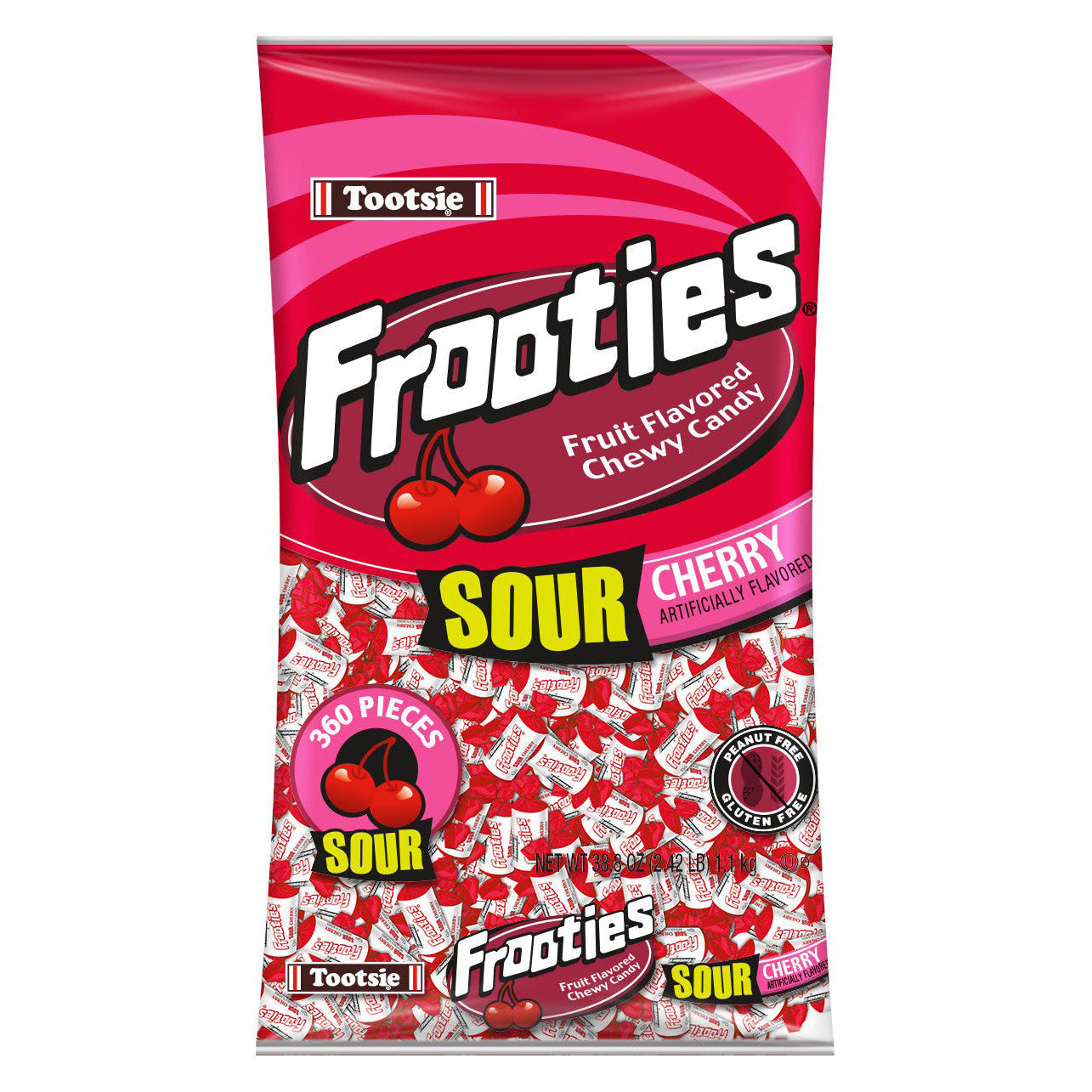 Tootsie Frooties Sauerkirsche 360er-Pack (12 x 1,1 kg)