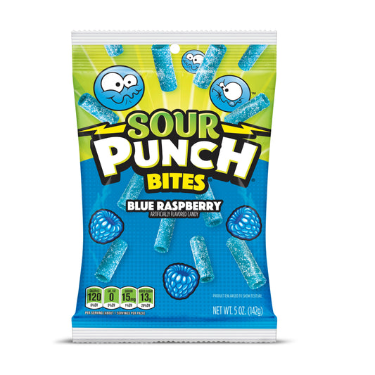 Sour Punch Bites Blaue Himbeere (12 x 142g)