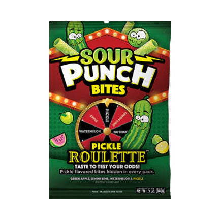 Sour Punch Bites Pickle Roulette (12 x 142 g)