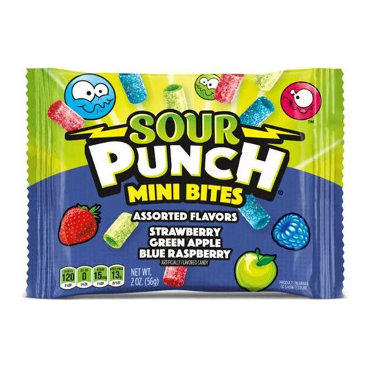 Sour Punch Mini Bites, verschiedene Geschmacksrichtungen (18 x 57 g)