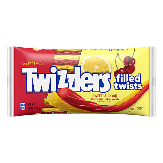 Twizzlers Gefüllte Twists Süß &amp; Sauer (12 x 312g)